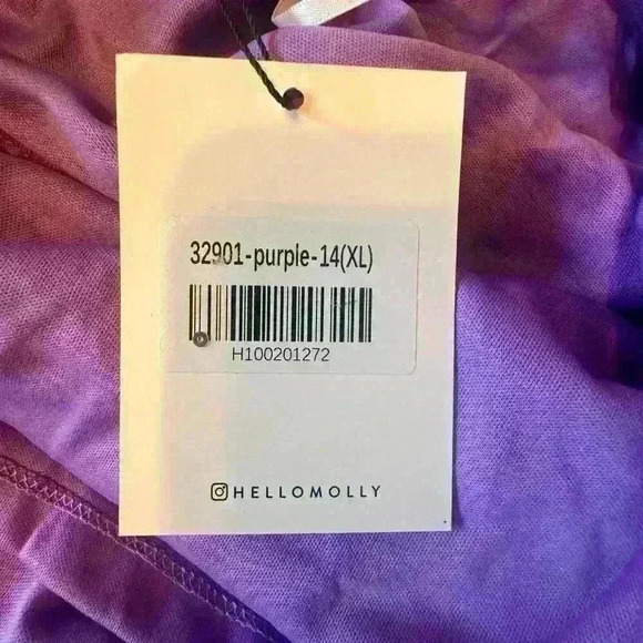 Hello Molly purple Shimmering star purple dress Homecoming nwt hoco dress - Picture 10 of 10
